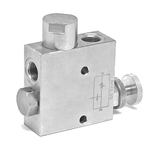 Трехходовой клапан регулятор превышения потока с запорным клапаном RFP3 /VU