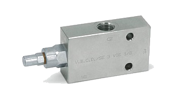 Трехлинейный тормозной клапан одностороннего действия VBCD SE 3 VIE из оцинкованной стали